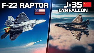 F22 Raptor Vs J35 Gyrfalcon  Behind Enemy Lines  Digital Combat SImulator  DCS [upl. by Hazen]