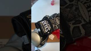 CLETO REYES TRAINING BOXING GLOVES WITH HOOK AND LOOP CLOSURE – SILVERBLACK STEEL SNAKE 12oz [upl. by Laoj]