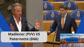 Madlener PVV VS Paternotte D66 Klimaatverandering wordt OVERDREVEN als EXCUUS voor het beleid [upl. by Suhail559]