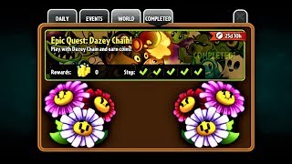 Plants vs Zombies 2  Epic Quest Dazey Chain PvZ2 [upl. by Hairam]