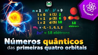 Números Quânticos das primeiras 4 orbitais [upl. by Giverin]