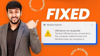 How to Fix USB Device Not Recognized in Windows  Easy Solutions for USB Problems [upl. by Ahsatam]