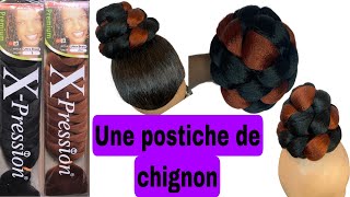 Comment faire une postiche avec Mèche Xpression How to do a hairpiece [upl. by Sanferd740]