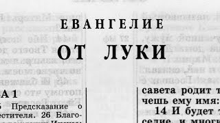 Библия Евангелие от Луки Новый Завет читает Александр Бондаренко [upl. by Neelyhtak]