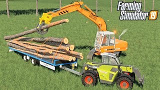 CHOPPING DOWN THE TREES  Farming Simulator 19 GROWERS FARM Ep 19 [upl. by Denyse]