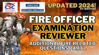 FOE Reviewer Additional Fire Officer Exam Reviewer Questions 2024 🔥🚒 [upl. by Trinatte]