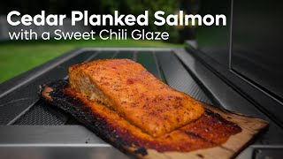 Cedar Plank Salmon  Sweet Chili Lime Salmon Recipe  Plank Grilling  Hestan Outdoor Gas Grill [upl. by Ateuqal291]