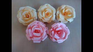 Цветы Розы из бумаги своими руками  Flowers Roses from paper with their hands [upl. by Behlke886]