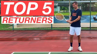 Top 5 Greatest Returners of Serve in Tennis History [upl. by Dash]