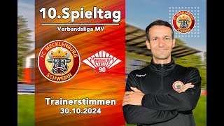 Trainerstimmen zum Spiel FCM Schwerin vs Malchower SV [upl. by Dyanna]