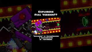 EXPLORERS FULL VERSION Explorers by MathisCreator amp SwitchStepGD Hard Demon shorts [upl. by Heall]