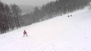 025グランデコ 6歳 2013Feb 10 バジルコース Kids Skiing in Japan [upl. by Ahterahs532]