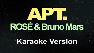 ROSÉ amp Bruno Mars  APT Karaoke [upl. by Placidia989]