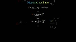 La Ecuación más bonita  La Identidad de Euler  Análisis Complejo maths [upl. by Grete]