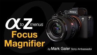 Sony Alpha Menus A to Z Focus Magnifier [upl. by Flore82]