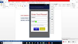 Android custom dialog with multiple edittexts [upl. by Kavanagh]