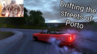 drifting BMW e30 in Unity Areias Minati Porto  Portugal  Assetto Corsa [upl. by Caines]