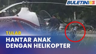 TULAR  Kes Helikopter Mendarat Hantar Murid Sekolah Dirujuk Kepada CAAM [upl. by Hardden]