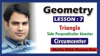 Side Perpendicular Bisector  Circumcenter  of Triangles  Problems amp Solutions for SSC [upl. by Benedict730]