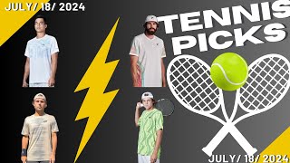 Tennis picks today 71824  Tennis Picks and Predictions 71824 Tennis predictions today [upl. by Nit]