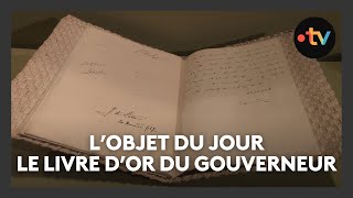 80 ans de la Libération de lAlsace  lobjet du jour le livre dor du gouverneur militaire [upl. by Ahsinehs121]