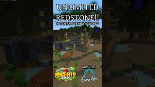 UNLIMITED REDSTONE Witch Farm by RaysWorks  The Kinship SMP shorts [upl. by Asilanom]