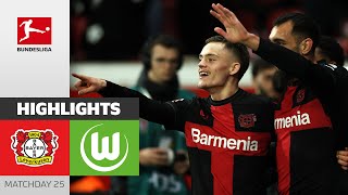 Wirtz amp Co Extend Their Streak  Bayer 04 Leverkusen  VfL Wolfsburg 20  Highlights  Bundesliga [upl. by Juditha]