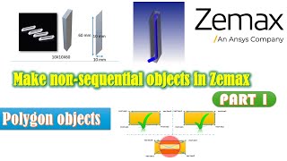 Make nonsquential objects in Zemax  opticstudio POB files Part 1 [upl. by Heidie]