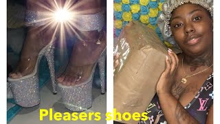 👠 pleasers 8” bejeweled shoes review👠 [upl. by Namzaj994]