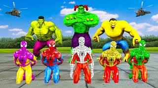 MARVEL VS DC Spiderman Game GTA 5 All Superheroes Unite to Rescue Kid Spiderman from Jokers Prison [upl. by Mehalek]