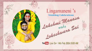 Lakshmi Manasa  Lokeshwara Sai Wedding Celebrations [upl. by Bracci549]