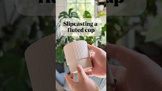 Slipcasting a fluted cup pottery handmade ceramics [upl. by Cross]