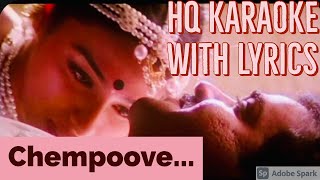 Chempoove poove song karaoke with lyrics  kalapani Malayalam lyrics [upl. by Sinaj120]