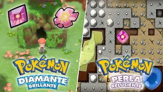 COMO CONSEGUIR ESQUIRLAS Y LOSAS CAPTURAR LEGENDARIOS POKEMON DIAMANTE BRILLANTE Y PERLA RELUCIENTE [upl. by Nawat]