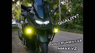 Gold Runway X4  Nmax Version 2  LEDLights PH [upl. by Joann637]