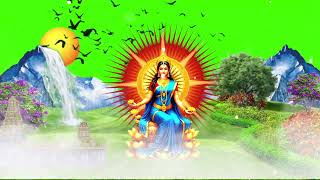 background video effect green screen video ma Durga WhatsApp Status no copyright video [upl. by Elwina811]