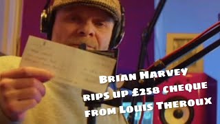 ExEast 17 Brian Harvey RIPS UP £258 Cheque From Louis Theroux [upl. by Preciosa]