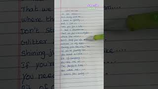 levitating song lyrics music veershi veeshilyrics englishsongs lyrics handwriting levitating [upl. by Malinowski]