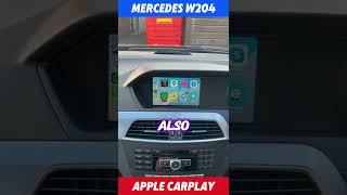 Mercedes C Class W204  Wireless Apple CarPlay  Android Auto  Screen Mirroring  OEM screen w204 [upl. by Alsi]