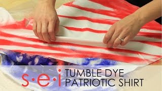 DIY Patriotic Tie Dye Shirt Tutorial  SEI Tumble Dye [upl. by Bronwyn537]