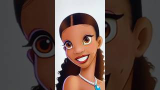 New Tiana transformation art disney digitalart shorts [upl. by Charin]