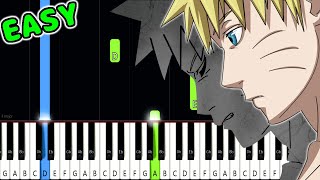 Loneliness  Naruto Shippuden OST  EASY Piano Tutorial animelovemen [upl. by Duster]