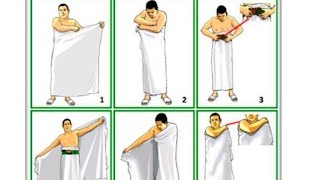 ahram bandhne ka tarika Ihram bandhne ka tarika  How to wear Ihram for men [upl. by Eiramanel306]