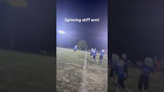 Spinning stiff arm Love going over 100 yards in a game football foryou [upl. by Stelmach]