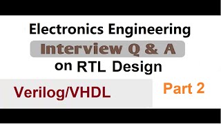 Verilog VHDL Interview Questions Part 2 [upl. by Eilyw]