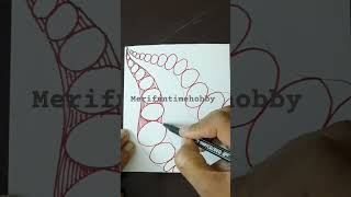 Zentangle Pattern shortsfeed art zentangleart relaxing easydrawing [upl. by Dowell]