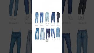 Master the Denim Types of Jeans Explained in Seconds jeans jeansfashion jeansoutfit types [upl. by Ardnasirk]