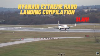 Ryanair Extreme HARD Landings Compilation [upl. by Samal]