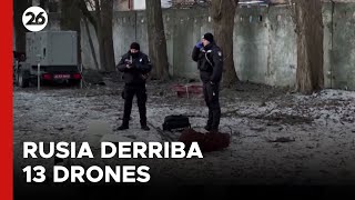 Rusia derriba 13 drones sobre Crimea y 6 en Belgorod [upl. by Nylegna]