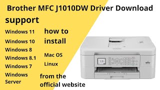 Brother MFC J1010DW Driver Download and Setup Windows 11 Windows 10Mac 13 Mac 12 Mac 11 [upl. by Fredra486]